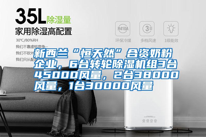 新西蘭“恒天然”合資奶粉企業(yè)，6臺轉(zhuǎn)輪除濕機組3臺45000風量，2臺38000風量，1臺30000風量