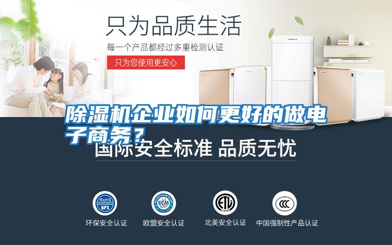 除濕機(jī)企業(yè)如何更好的做電子商務(wù)？
