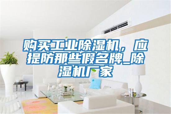 購買工業除濕機，應提防那些假名牌_除濕機廠家