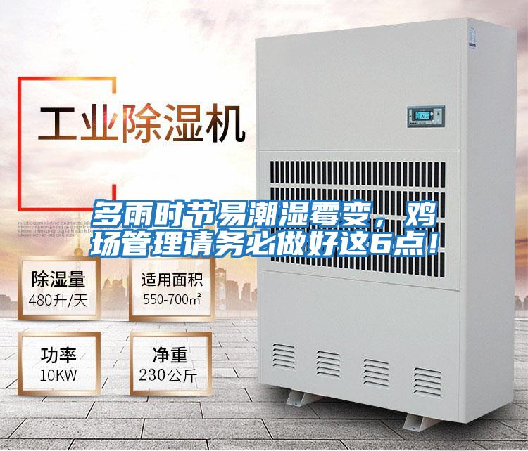 多雨時(shí)節(jié)易潮濕霉變，雞場(chǎng)管理請(qǐng)務(wù)必做好這6點(diǎn)！