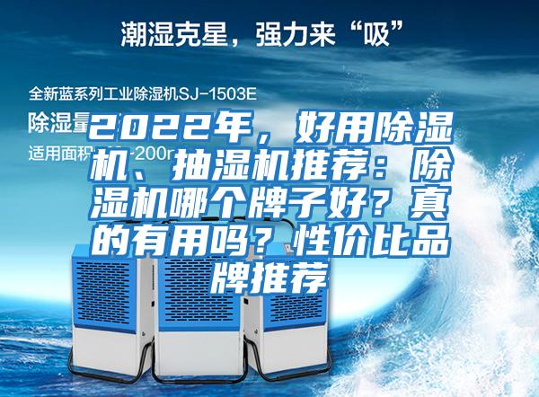 2022年，好用除濕機、抽濕機推薦：除濕機哪個牌子好？真的有用嗎？性價比品牌推薦
