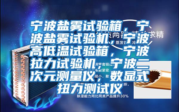 寧波鹽霧試驗箱，寧波鹽霧試驗機(jī)，寧波高低溫試驗箱，寧波拉力試驗機(jī)，寧波二次元測量儀，數(shù)顯式扭力測試儀