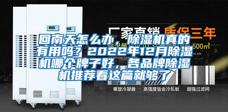 回南天怎么辦,除濕機真的有用嗎?2022年12月除濕機哪個牌子好,各品牌除濕機推薦看這篇就夠了
