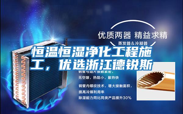 恒溫恒濕凈化工程施工,優選浙江德銳斯