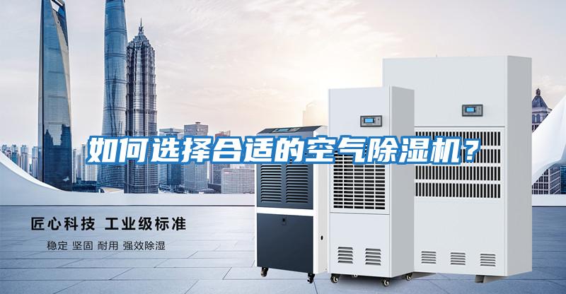 如何選擇合適的空氣除濕機？