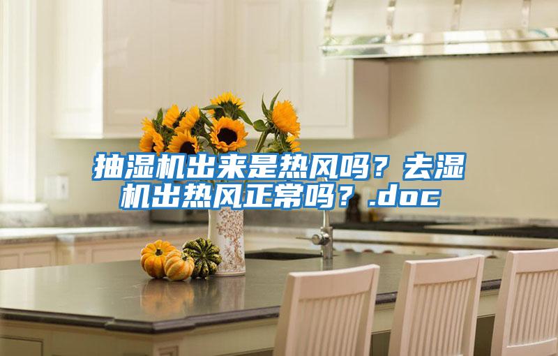 抽濕機出來是熱風嗎?去濕機出熱風正常嗎?.doc